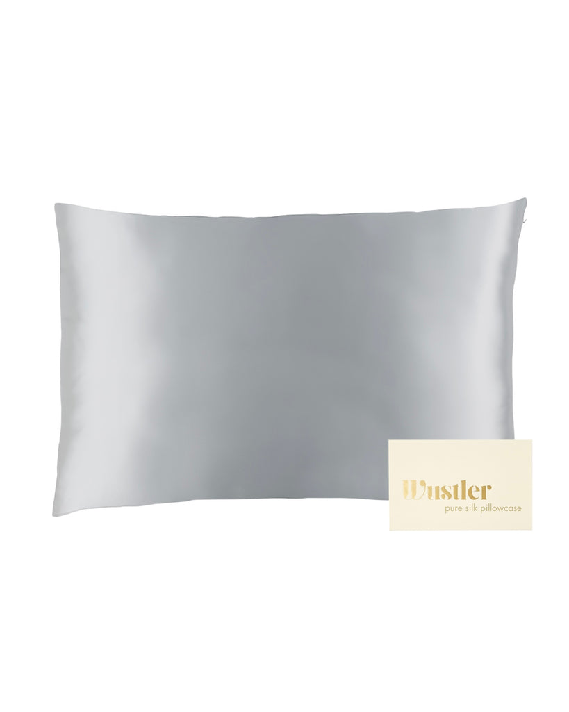 Pure Silk Pillowcase - Silver