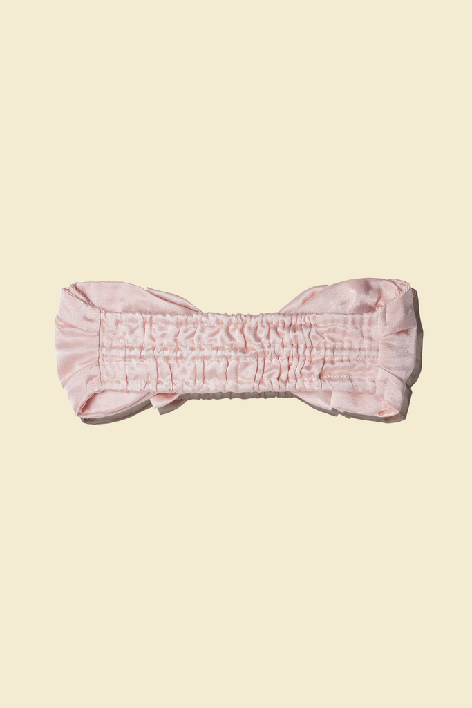 The Ribbon Headband - Pearl Blush