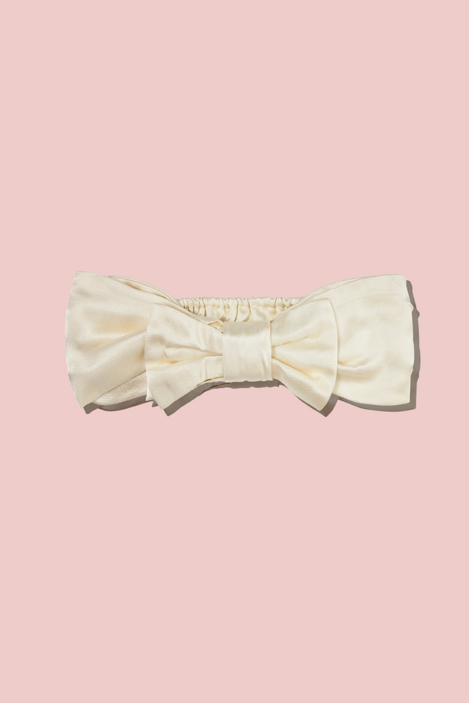The Ribbon Headband - Ivory Cream